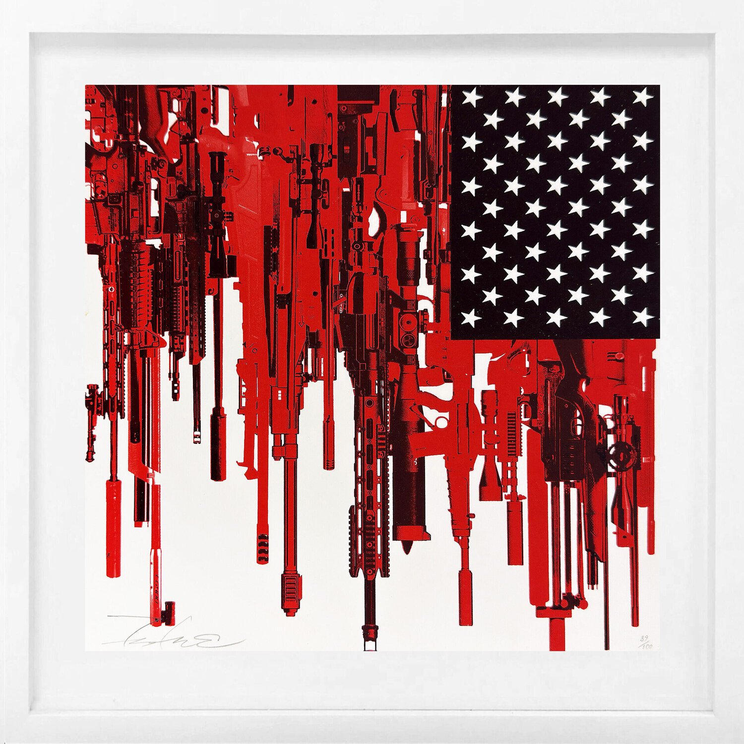 Starstruck, Rare Screen Print, Hand Signed Edition of 100, Framed Futura Stampa in vendita