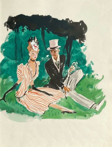 Quand on parle d'amour IX by Jean Gabriel Domergue, Print for Sale on Singulart