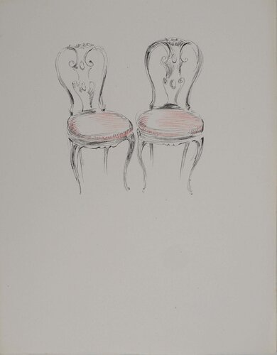 Chaises rouges by Jean Gabriel Domergue, Print for Sale on Singulart