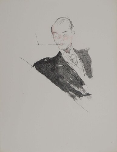 L'homme à la cigarette by Jean Gabriel Domergue, Print for Sale on Singulart