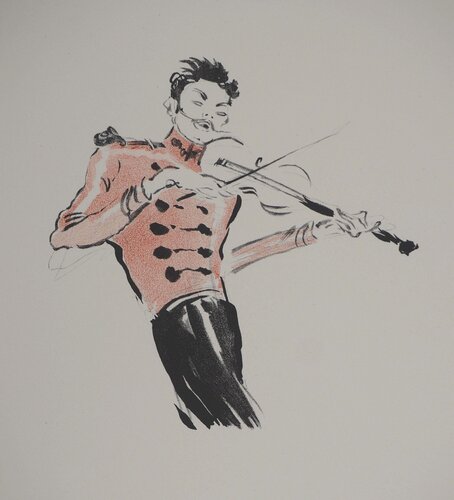 Le violoniste by Jean Gabriel Domergue, Print for Sale on Singulart