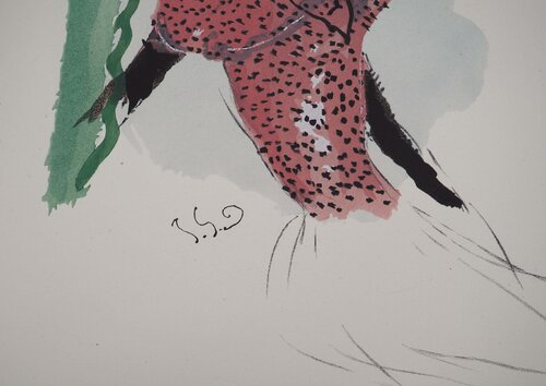 L'élégante au bibi rose by Jean Gabriel Domergue, Print for Sale on Singulart