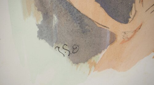 Nu de dos van Jean Gabriel Domergue, Afdruk te koop op Singulart