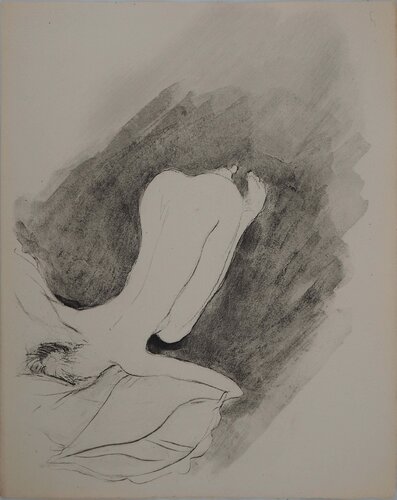 Nu s'étirant (noir), Gravure originale by Jean Gabriel Domergue, Print for Sale on Singulart