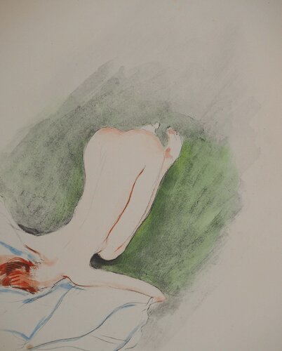 Nu s'étirant von Jean Gabriel Domergue, Druck kaufen auf Singulart