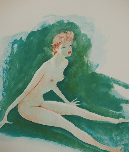 Nu sur l'herbe van Jean Gabriel Domergue, Afdruk te koop op Singulart