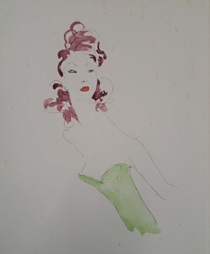 Jeune femme au bustier by Jean Gabriel Domergue, Print for Sale on Singulart