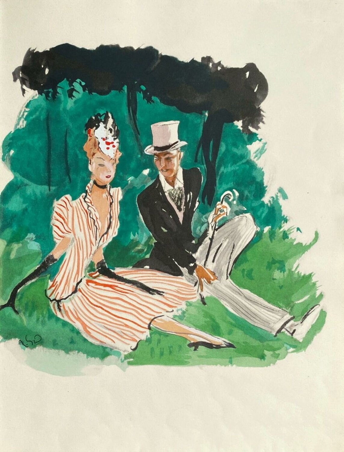 Quand on parle d'amour IX Jean Gabriel Domergue Druck zu verkaufen