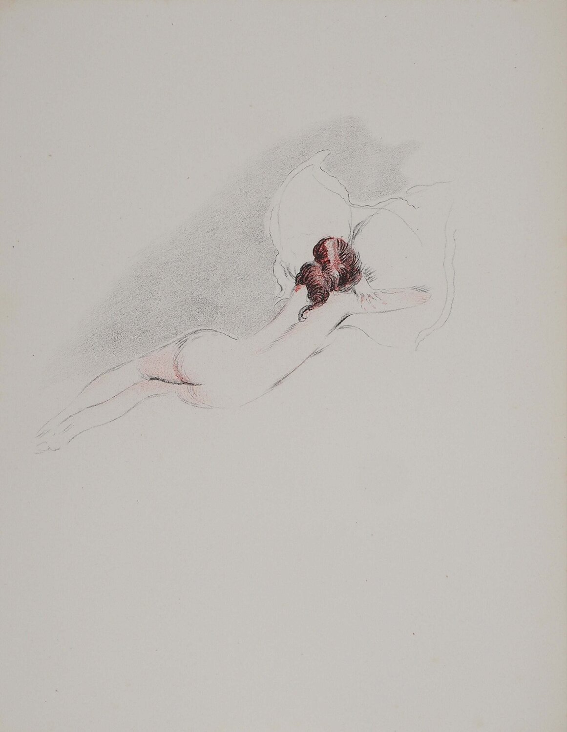 Chagrin amoureux Jean Gabriel Domergue Impresión en venta