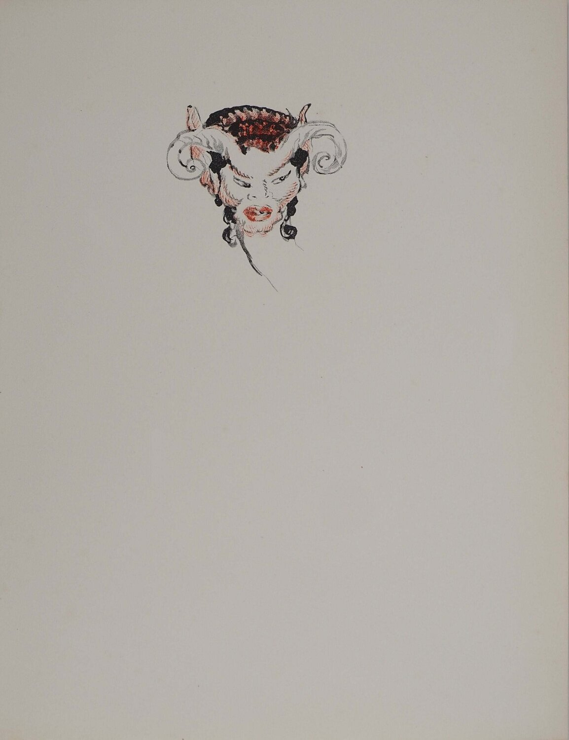 Tête de Satyre Jean Gabriel Domergue Stampa in vendita