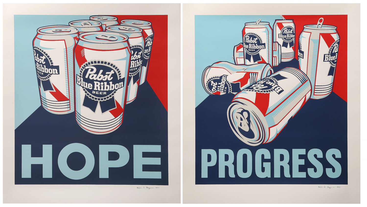 Hope - Progress Diptych Steven Gagnon Impresión en venta