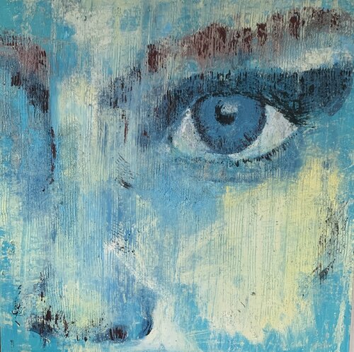Blue eye by Anne Maizianne, 회화 for Sale on Singulart
