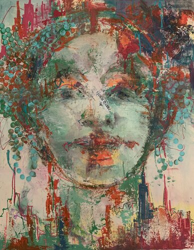 NY vibe van Anne Maizianne, Schilderij te koop op Singulart