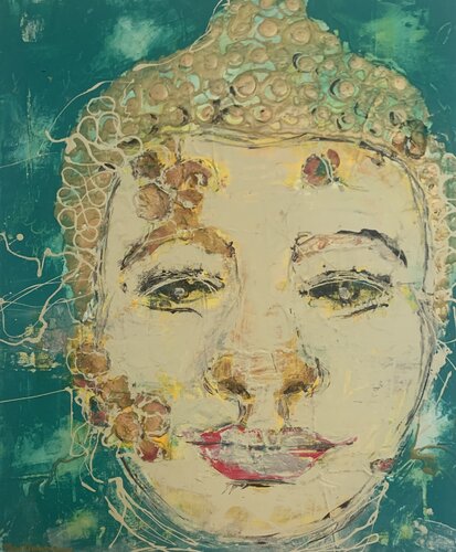 Buddha von Anne Maizianne, Malerei kaufen auf Singulart