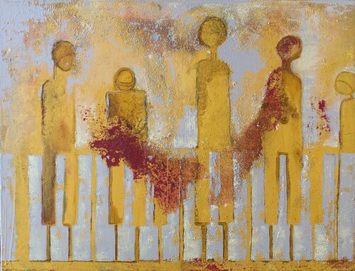 piano figures von Anne Maizianne, Malerei kaufen auf Singulart