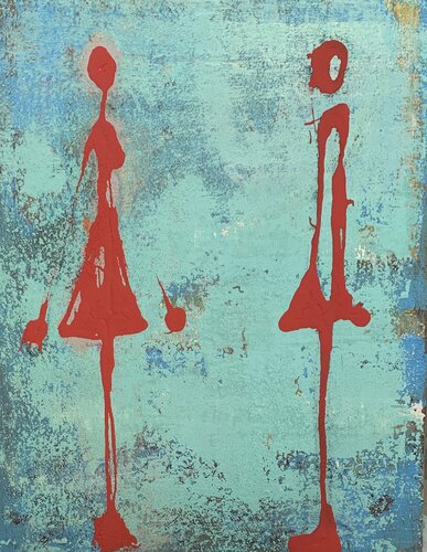 Social distancing di Anne Maizianne, Pittura in vendita su Singulart