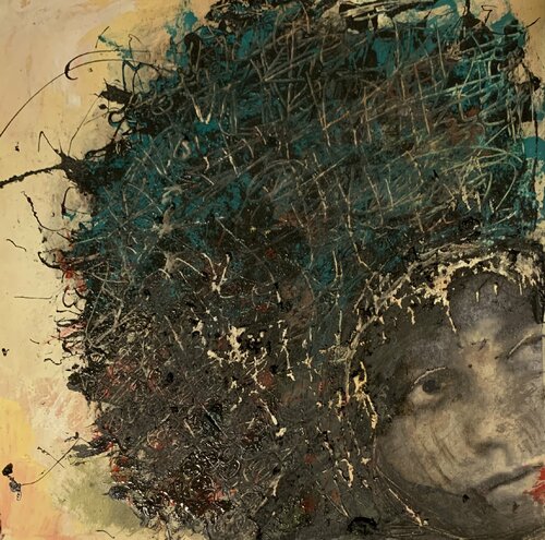 Angela DAVIS van Anne Maizianne, Schilderij te koop op Singulart