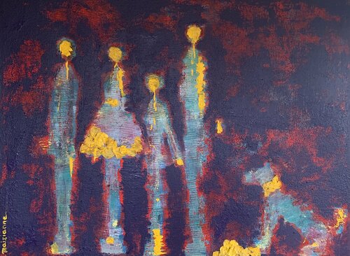 Organic family van Anne Maizianne, Schilderij te koop op Singulart