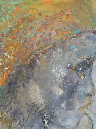 African profile van Anne Maizianne, Schilderij te koop op Singulart