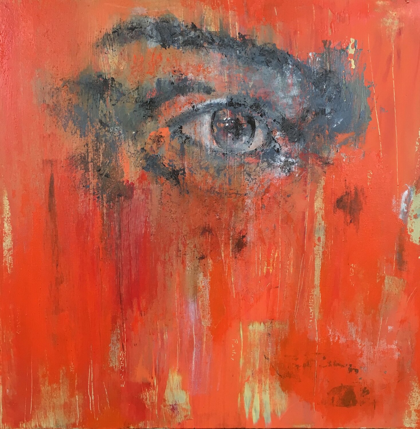 Power of the eye Anne Maizianne Originalgemälde zu verkaufen