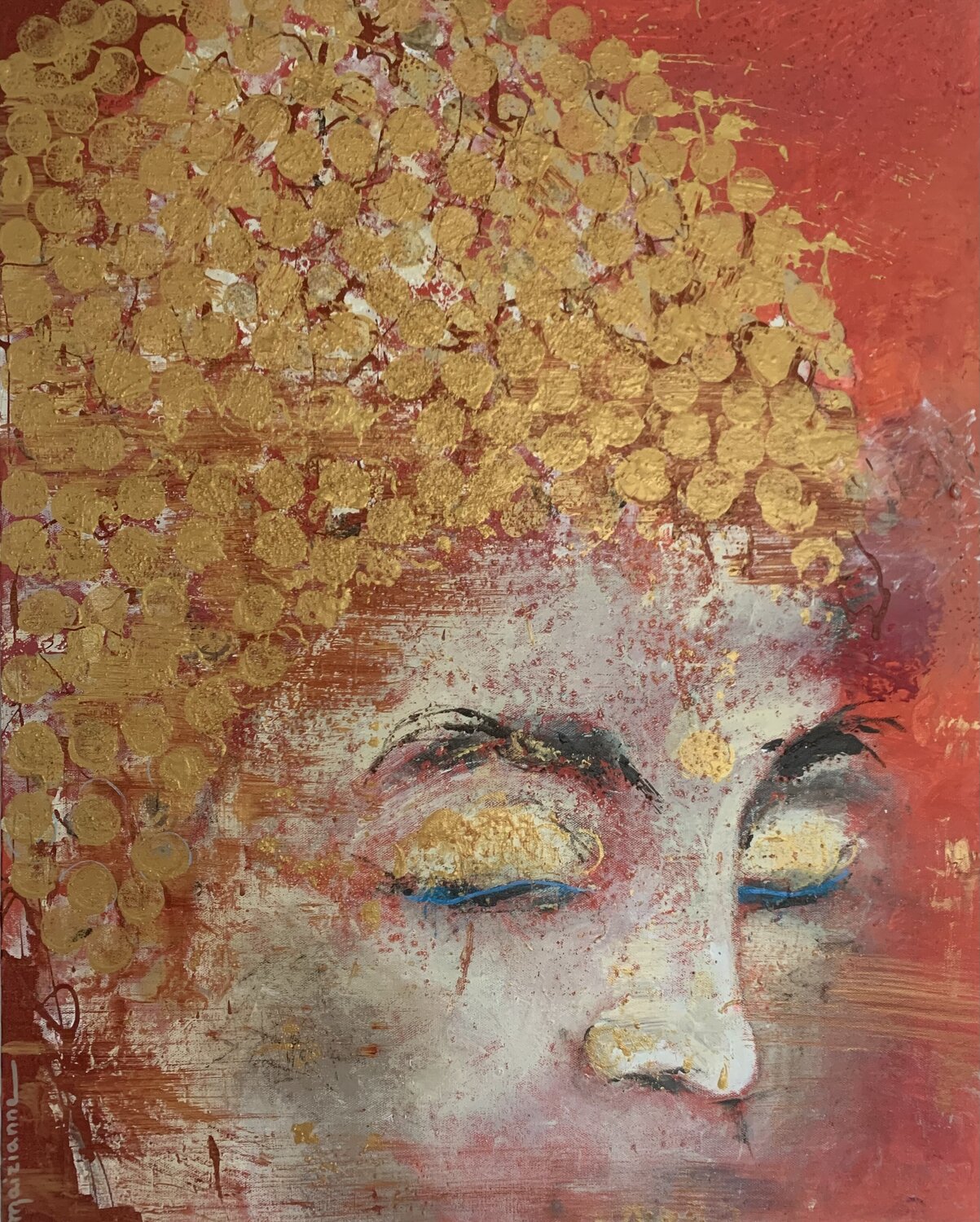 Red Buddha Anne Maizianne