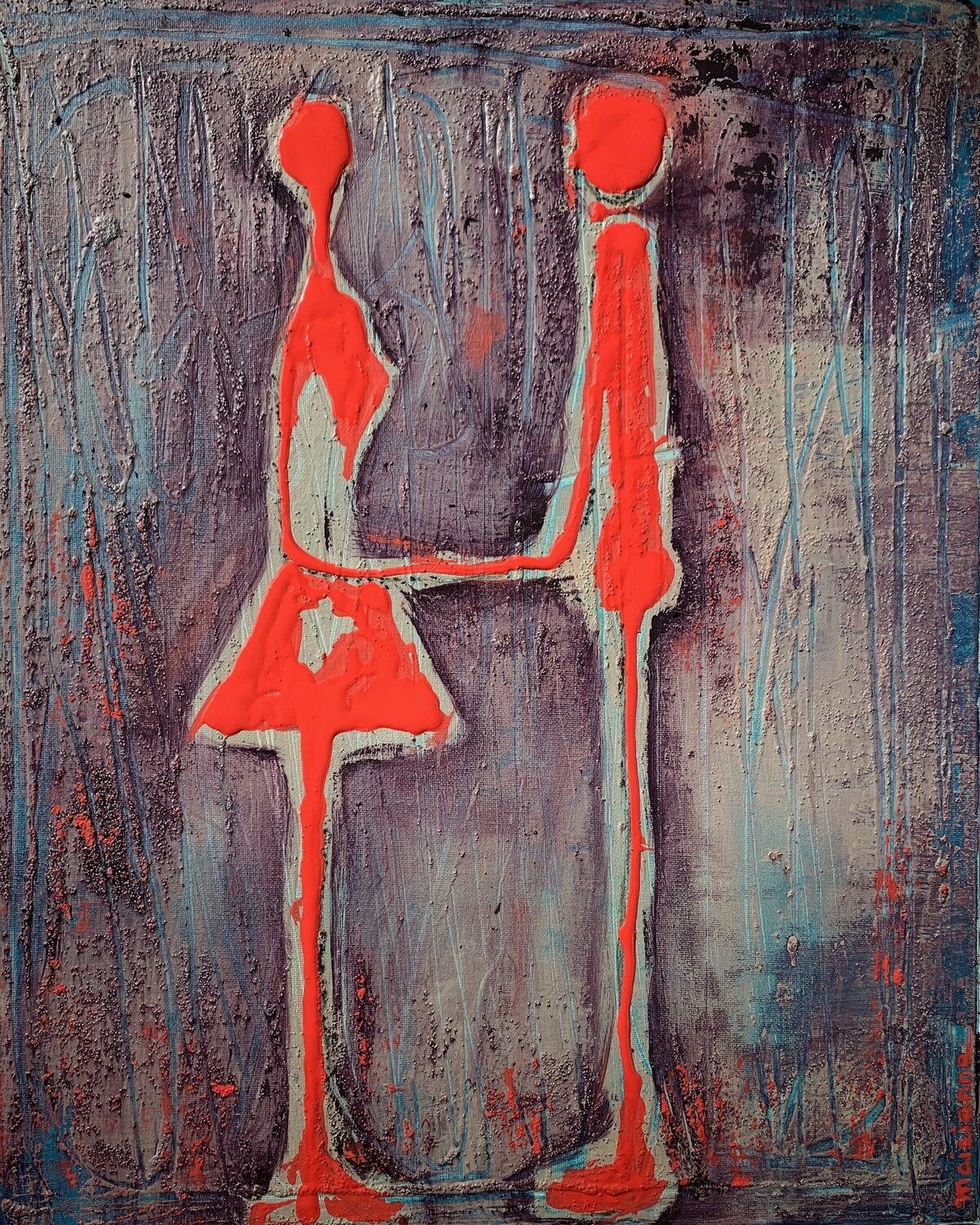 Phase 2 of deconfinement Anne Maizianne Originalgemälde zu verkaufen