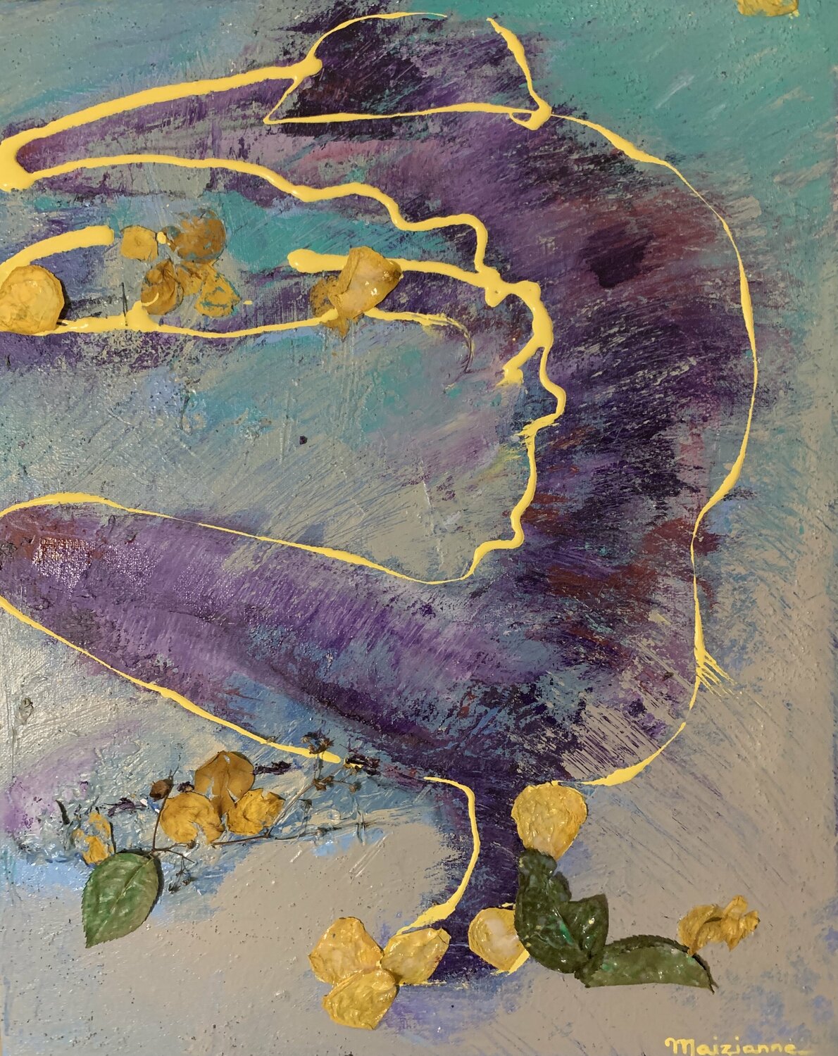 Abstract kneeling Anne Maizianne