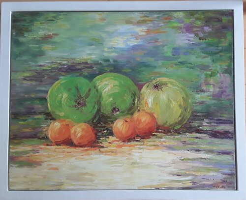 Apples and Oranges van Therese O'Keeffe, Schilderij te koop op Singulart