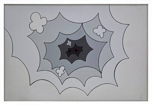 Smoke Tunnel (framed hand signed screen print) by Sean Gannon, Print for Sale on Singulart