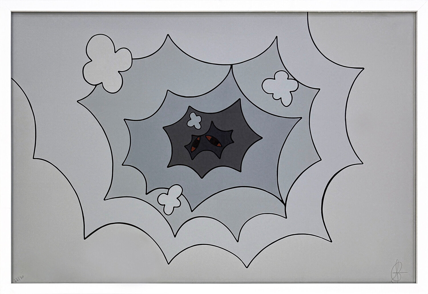 Smoke Tunnel (framed hand signed screen print) Sean Gannon Druck zu verkaufen