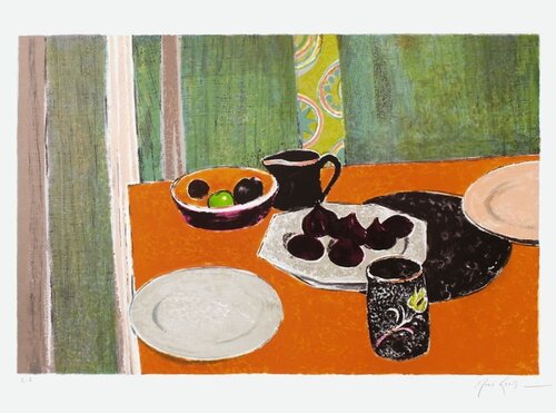 Nature morte aux fruits von Rene Genis, Druck kaufen auf Singulart