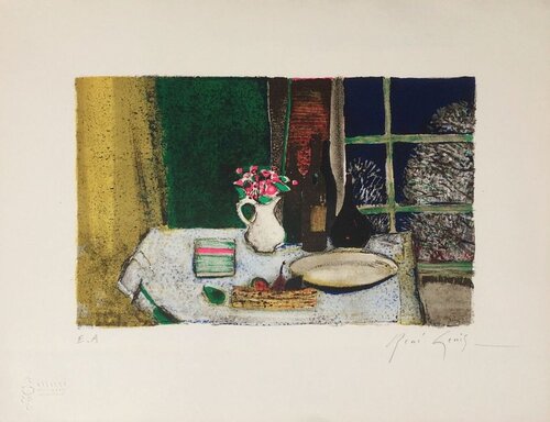 Nature morte à la cruche blanche Rene Genis