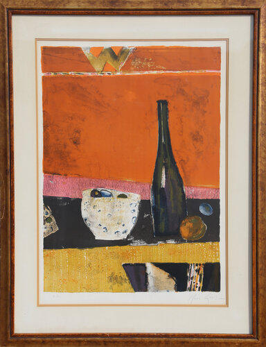 Nature Morte avec Bouteille di Rene Genis, Stampa in vendita su Singulart