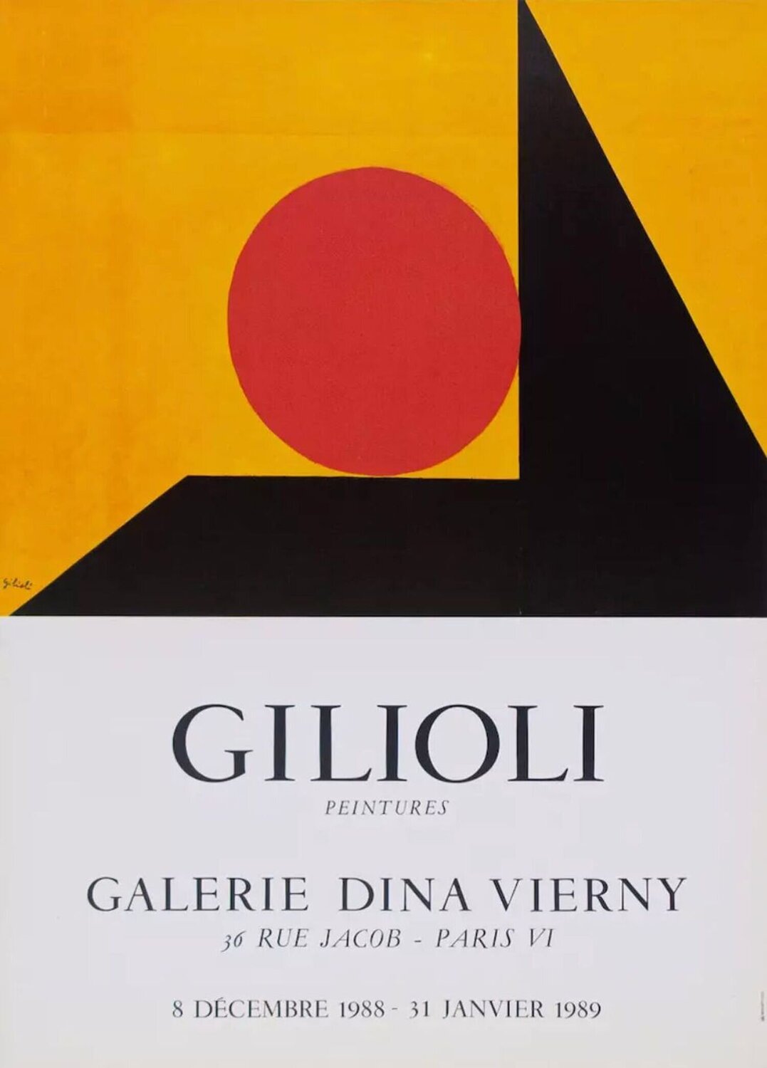 Expo 88 - Galerie Vierny Émile Gilioli Werk auf Papier zu verkaufen