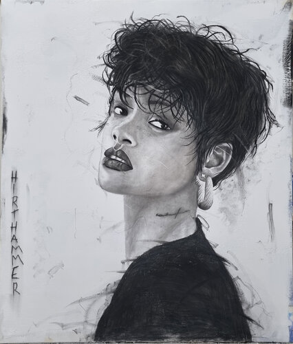 Rihanna par Josef Hirthammer, Dessin en vente sur Singulart