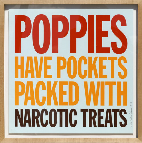Poppies Have Pockets Packed With Narcotic Treats von John Giorno, Druck kaufen auf Singulart