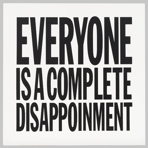 Everyone is a complete disappoinment van John Giorno, Schilderij te koop op Singulart