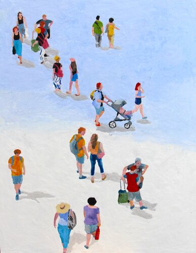 Street 5 von Luciana Mathioudakis, Malerei kaufen auf Singulart