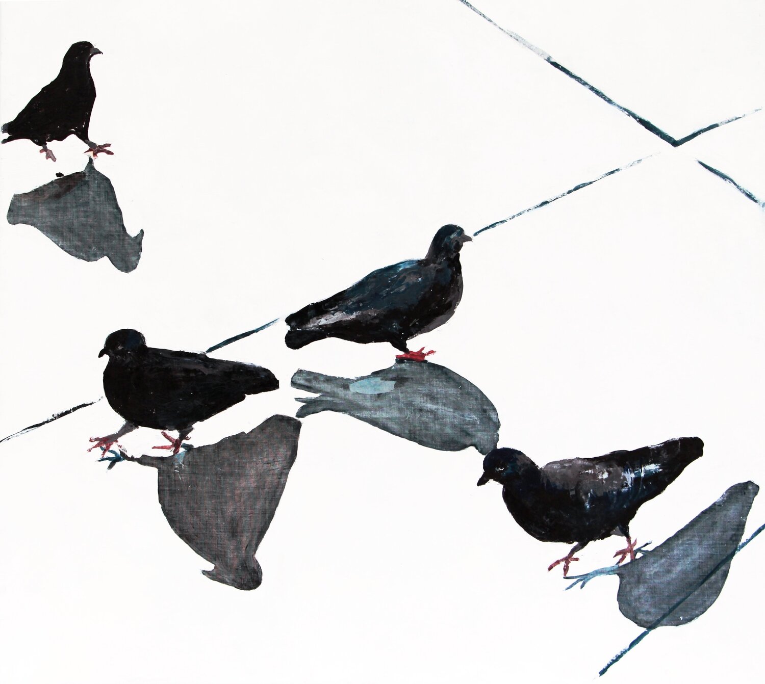 Pigeons in Venice Piazza San Marco 2 Luciana Mathioudakis