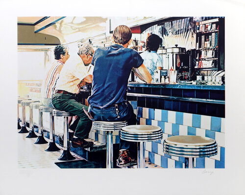 Tiled Lunch Counter par Ralph Goings, Édition en vente sur Singulart
