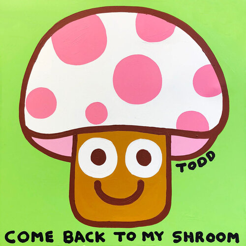 Come Back To My Shroom (large original painting on canvas) de Todd Goldman, Pintura a la venta en Singulart