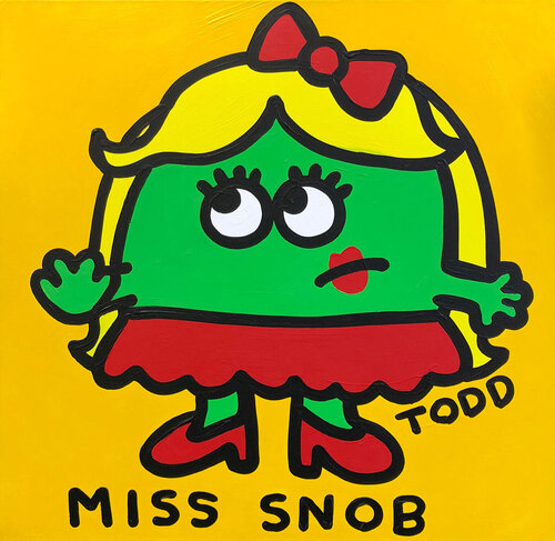 Miss Snob (large original painting on canvas) by Todd Goldman, Painting for Sale on Singulart
