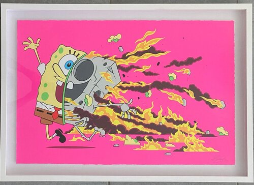 Sponge Bob  van Matt Gondek, Werk op papier te koop op Singulart