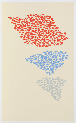 Red, Blue, and Gray by Robert Goodnough, Print for Sale on Singulart