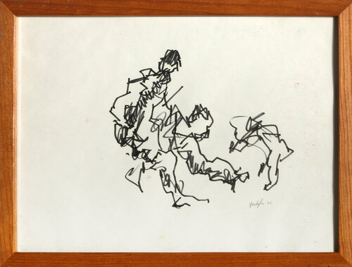 Figure Sketch by Robert Goodnough, Work on Paper for Sale on Singulart