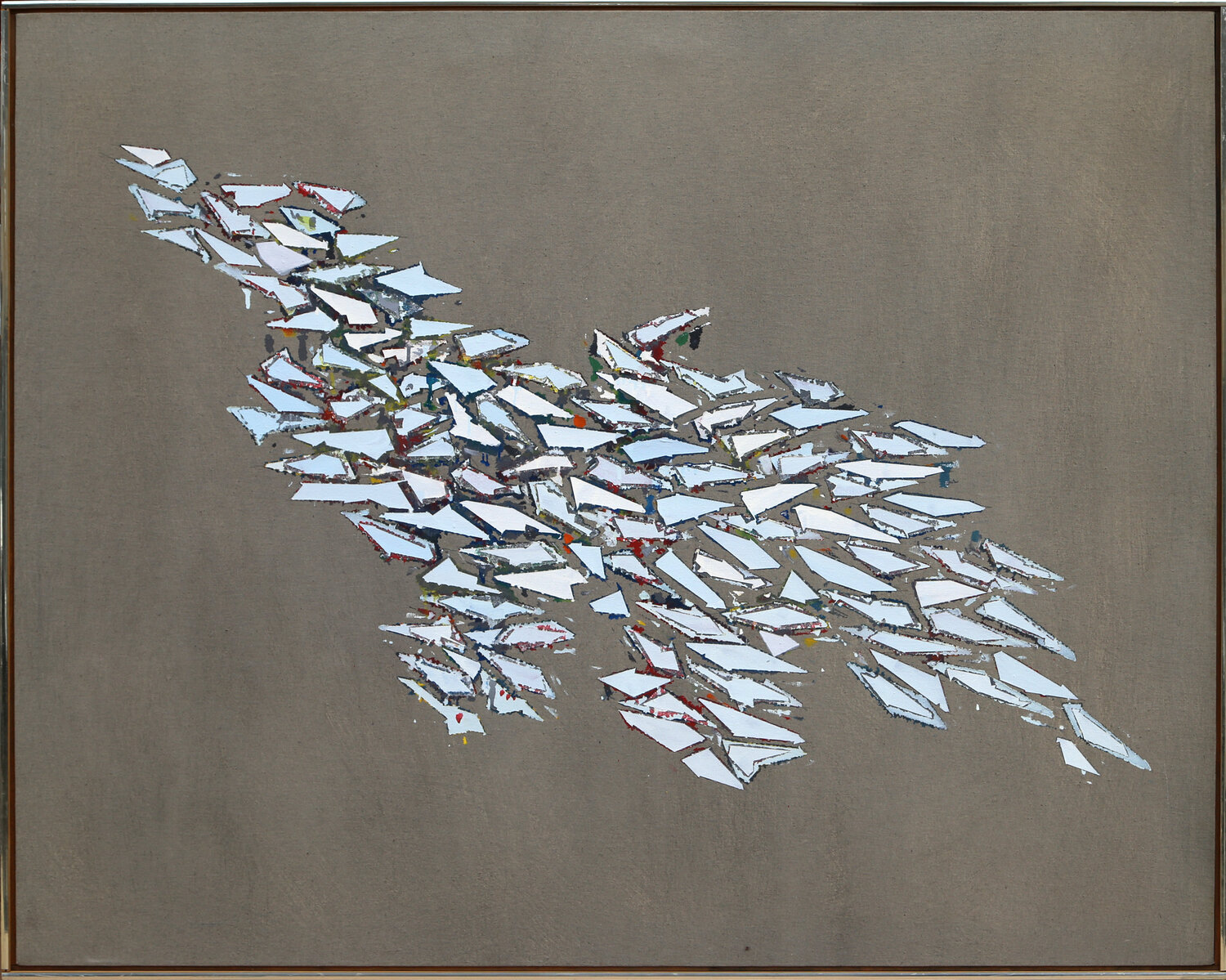 White Shapes Gray Robert Goodnough Dipinto originale in vendita