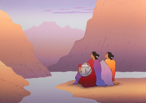 Women from Salt River di R.C. Gorman, Stampa in vendita su Singulart