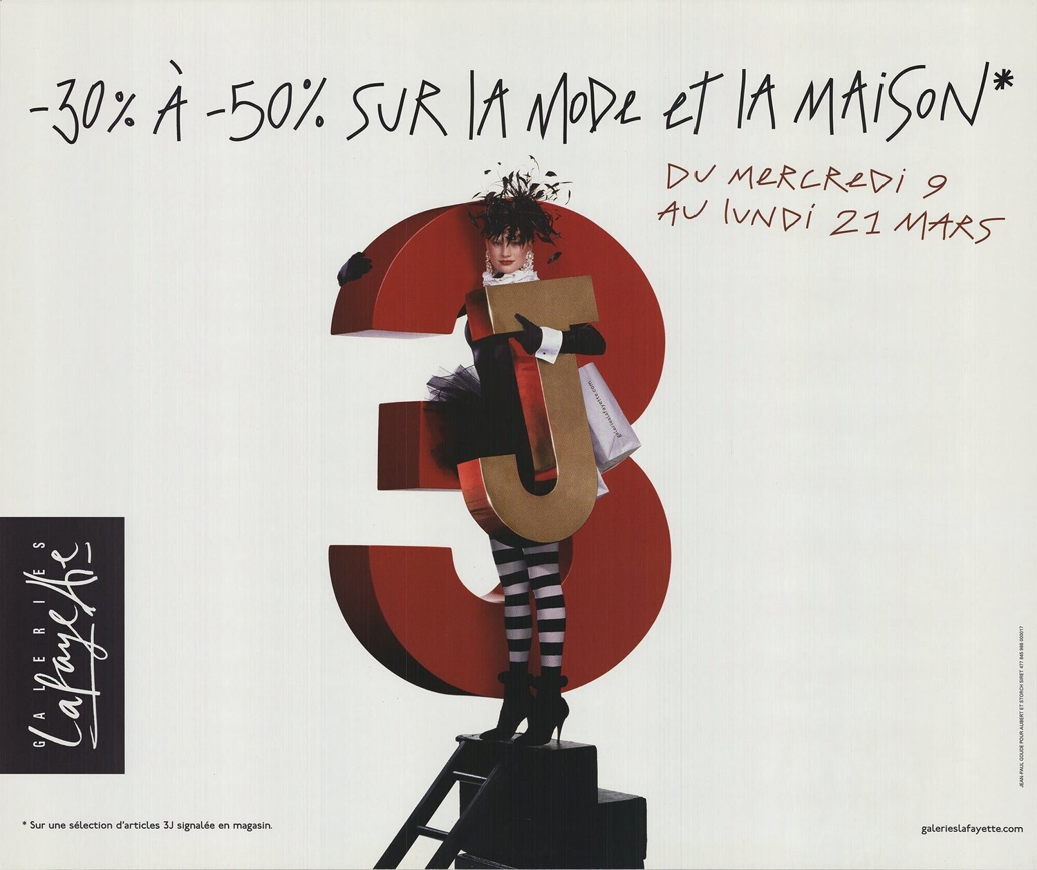 Galeries Lafayette de 30% a 50% sur la mode Jean-Paul Goude Druck zu verkaufen