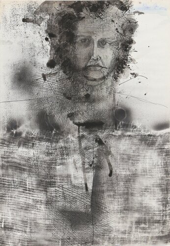 Self Portrait II, Ink Drawing by Josep Grau-Garriga, Work on Paper for Sale on Singulart