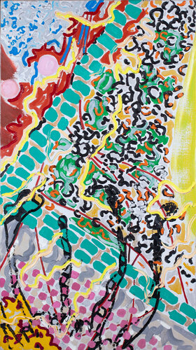 Fracture V by Nancy Graves, 油畫 for Sale on Singulart